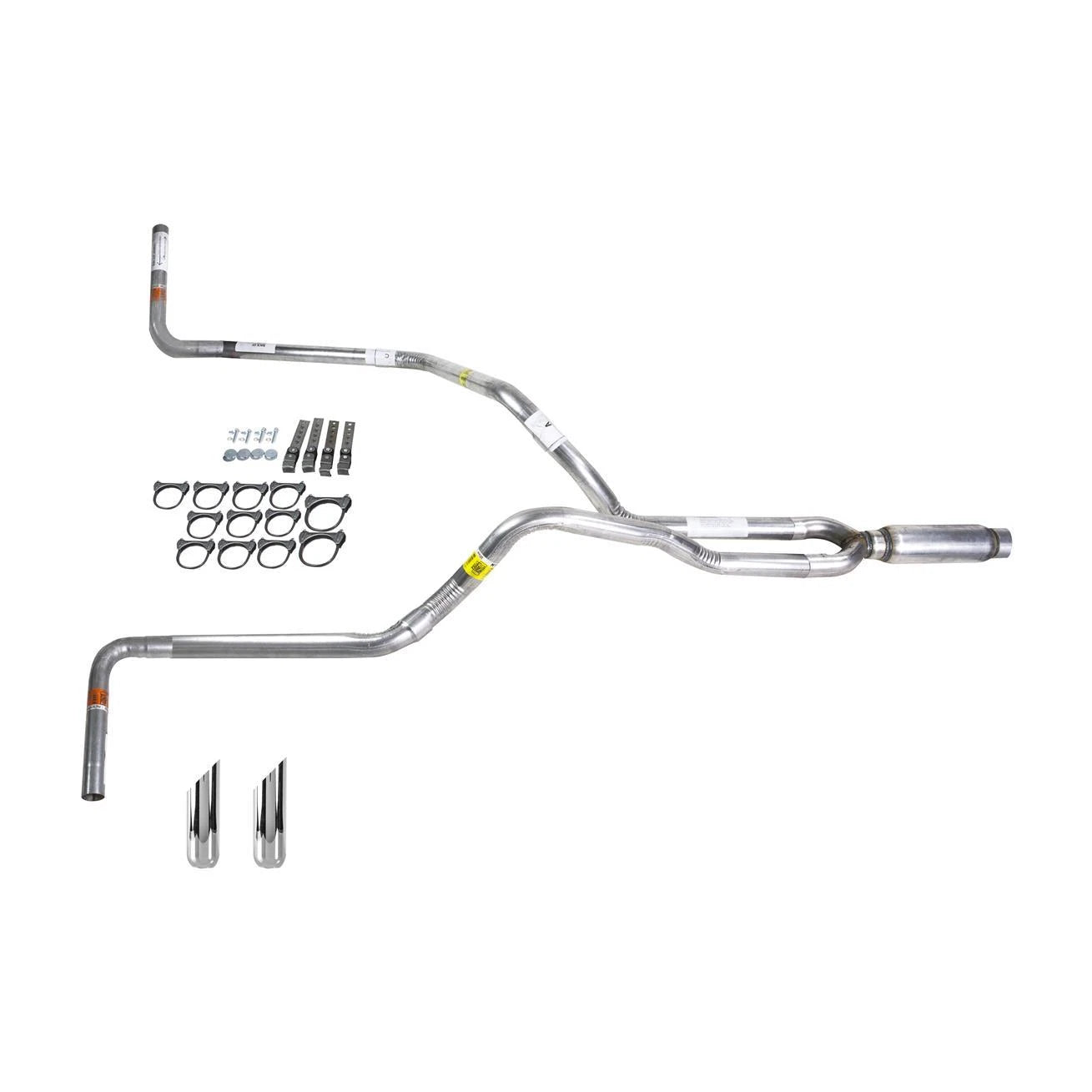 Dual Exhaust 2.5" Pipe Glass Pack Muffler for Ram (1994–2001)