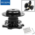 Black Universal Steering Wheel Quick Release Hub Adapter