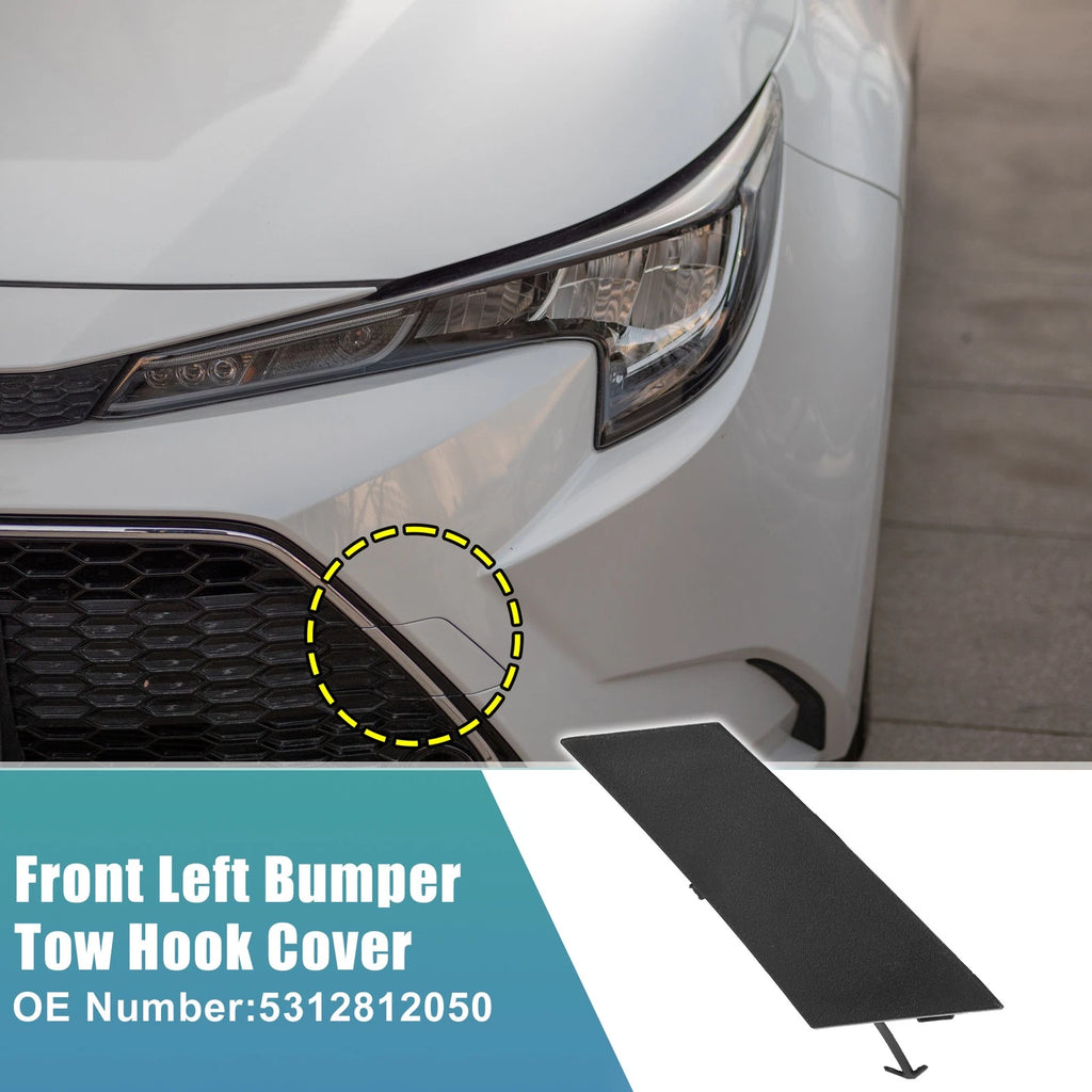 Tow Hook Cover for Toyota Corolla (No. 5312812050) (2014–2019) Black