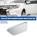 Left Headlight Washer Nozzle Cover for Mitsubishi (No. 8264A191HA) Silver Tone