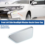 Left Headlight Washer Nozzle Cover for Mitsubishi (No. 8264A191HA) Silver Tone
