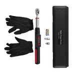 3/8" Digital Torque Wrench Set 5-50Nm with LED Display & 2 Adapters