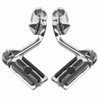 Mustache Engine Guard Crash Bar Footpegs for Harley Softail Fatboy (2000–2017)