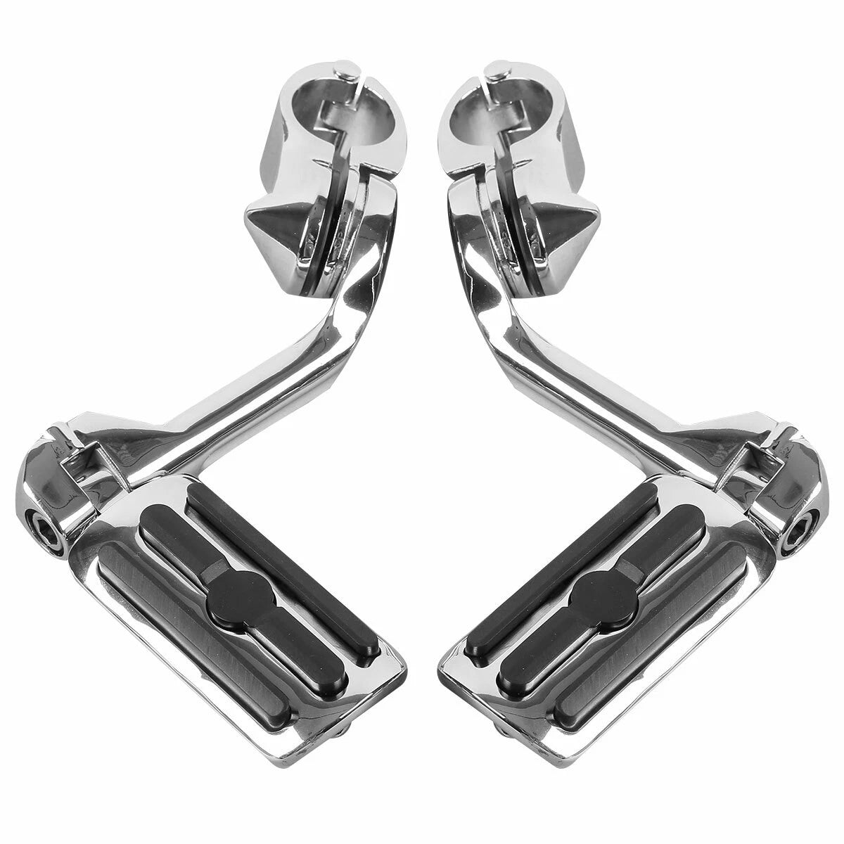 Mustache Engine Guard Crash Bar Footpegs for Harley Softail Fatboy (2000–2017)