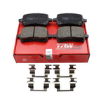 Set of 4 TRW Pro Ceramic Brake Pads for Chevy Malibu Pontiac G6 Solstice Saturn
