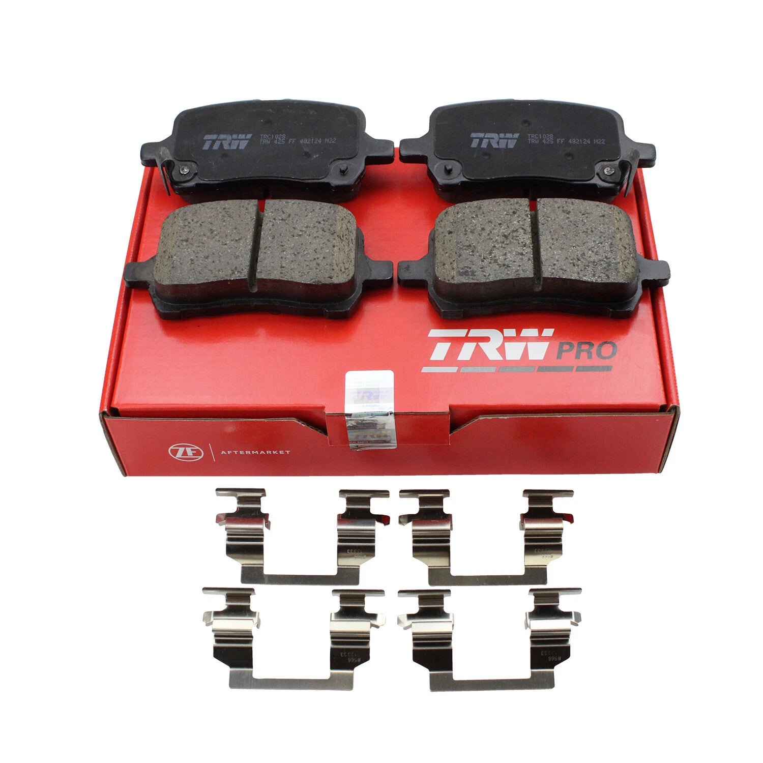 Set of 4 TRW Pro Ceramic Brake Pads for Chevy Malibu Pontiac G6 Solstice Saturn