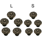 5Pc Antique Bronze Flower Drawer Knob for Jewelry Box Cabinet Door
