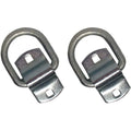 2X 1/2" Bolt On D-Ring Strap for Flatbed Truck Trailer Tie Down