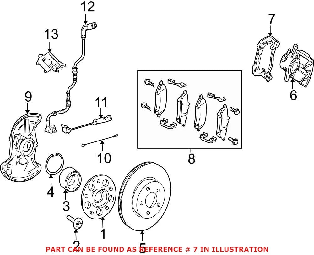 Front Disc Brake Caliper Bracket 2044210994 for Mercedes
