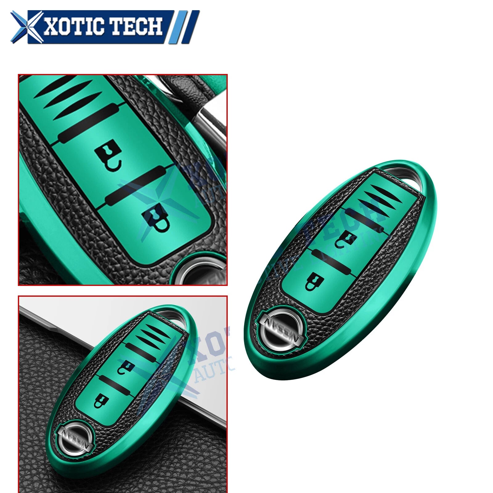 Soft Leather TPU Full Seal Holder Shell Protector for Nissan Note 370Z (2013–2023)