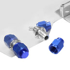 5 Gallon Lightweight Polished Aluminum Race Fuel Cell Tank + Level Sender