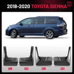 Set of 4 Mud Flaps for Toyota Sienna (2018-2020)