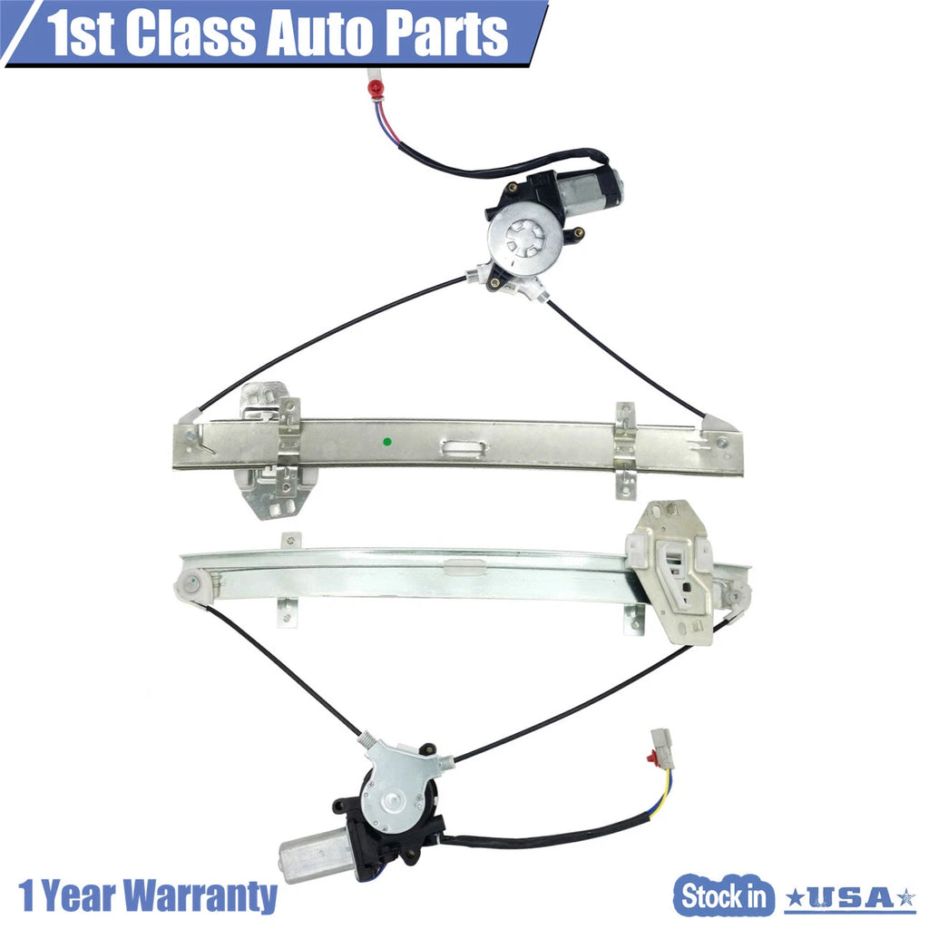 2X Power Window Regulator Motor Assembly for Honda Accord (1998-2002)