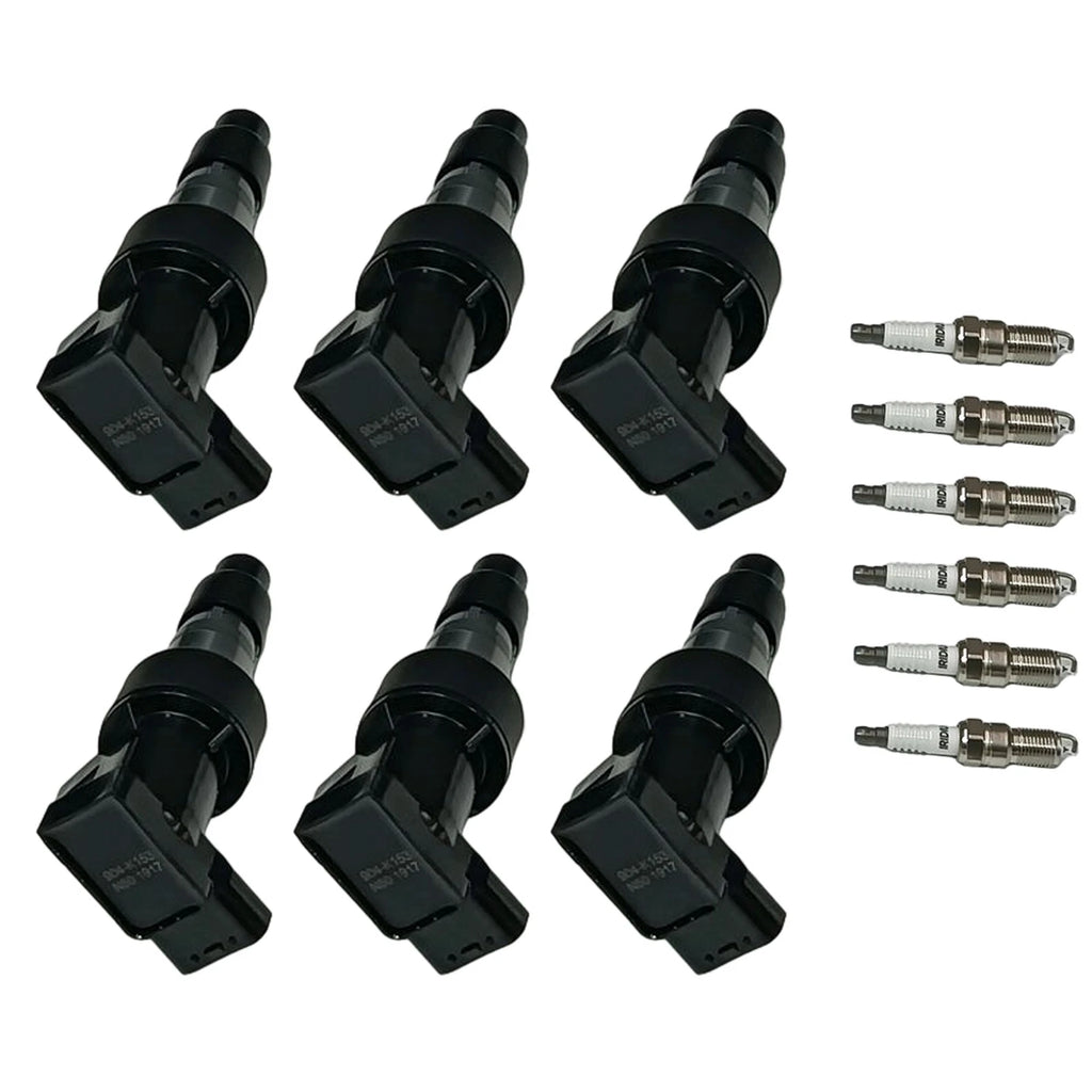 Ignition Coil & Iridium Spark Plug Set for Jaguar S-Type X-Type (2003-2008)
