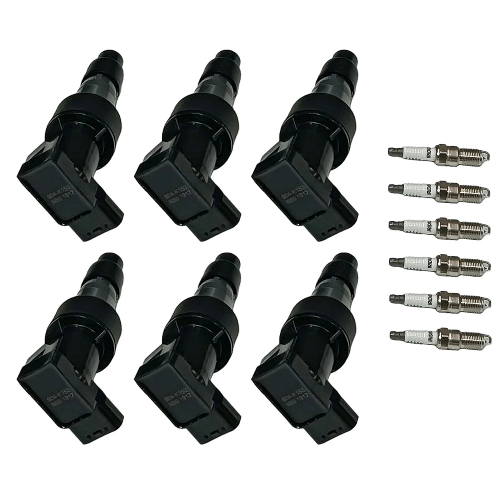 Ignition Coil & Iridium Spark Plug Set for Jaguar S-Type X-Type (2003-2008)