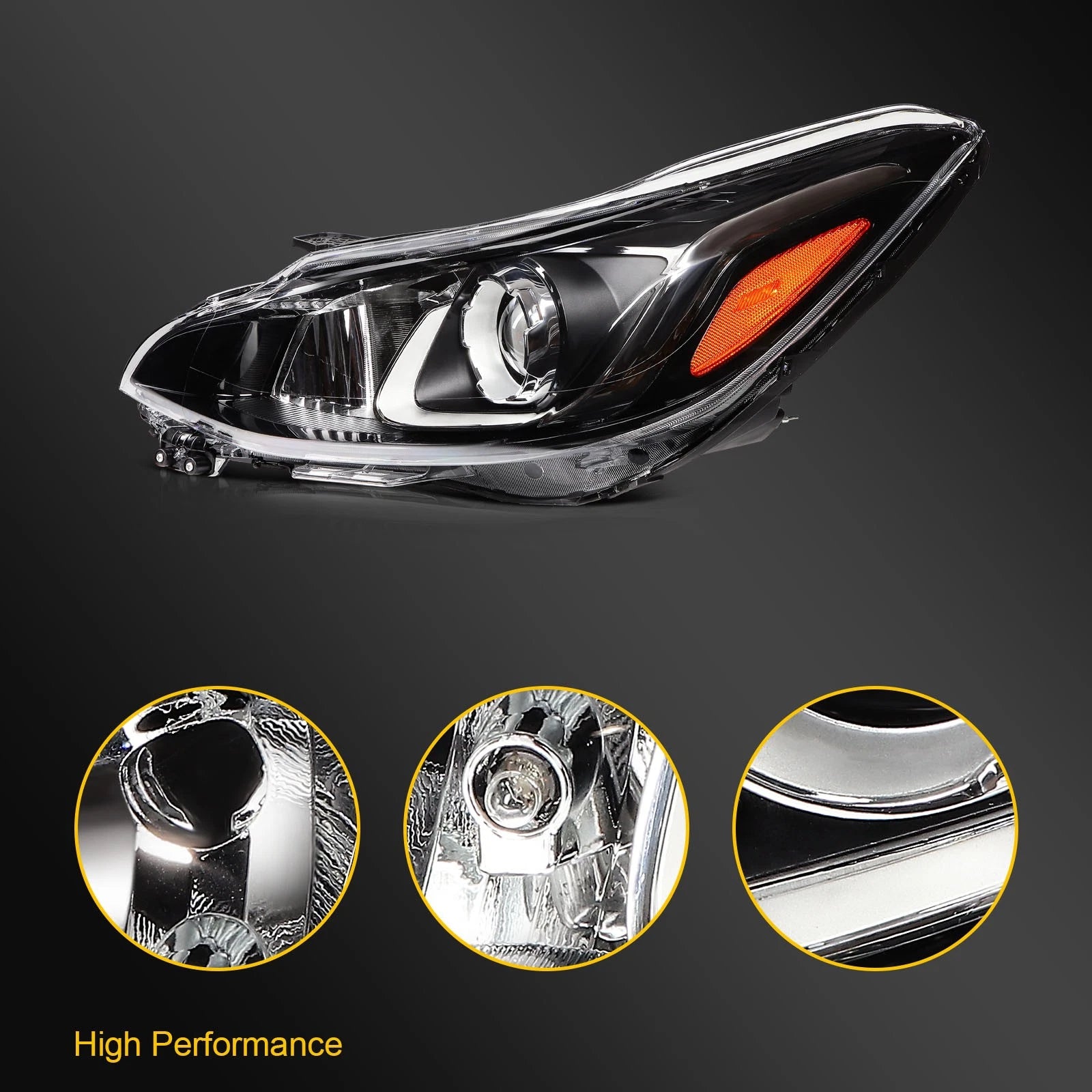 Driver Left Side Headlight Assembly with Projector for Chevy Spark (2019–2022)