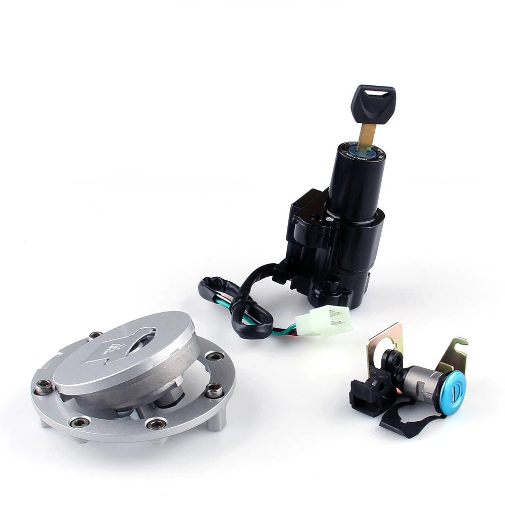 Set of 3 Ignition Switch Fuel Cap Seat Lock for Honda CBR1100XX (1999–2006) CB1300 (2003–2008)