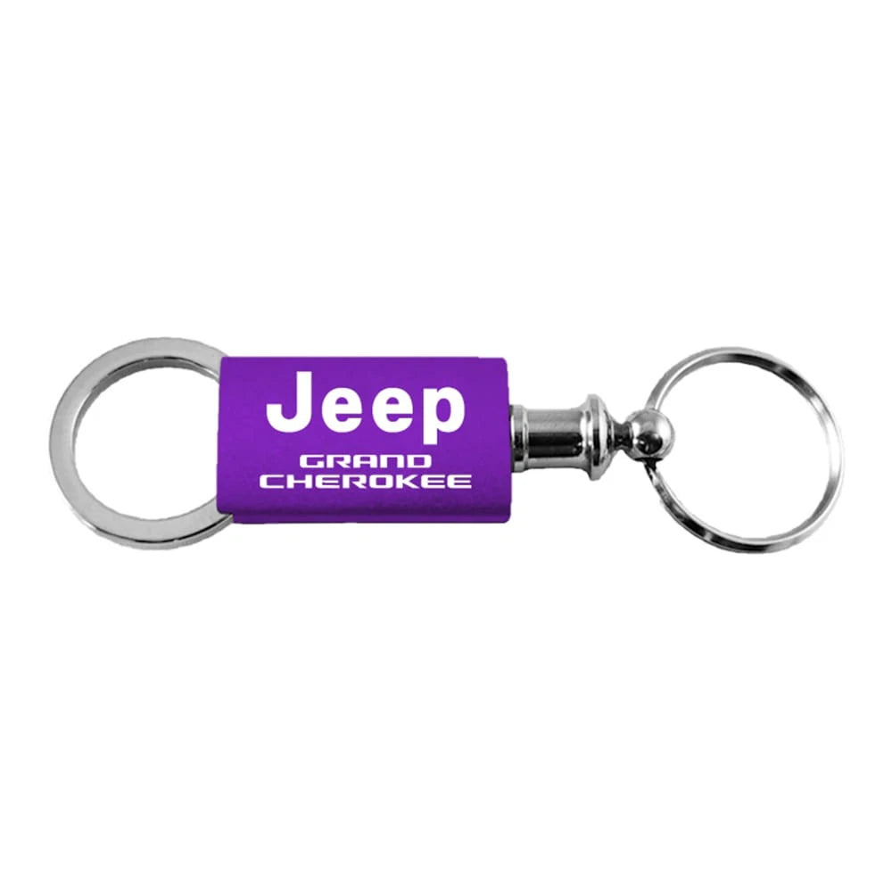 Purple Anodized Aluminum Valet Keychain for Jeep Grand Cherokee