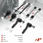 Set of 8 Front Sway Bar Tie Rod Ball Joints for Ford Explorer Ranger