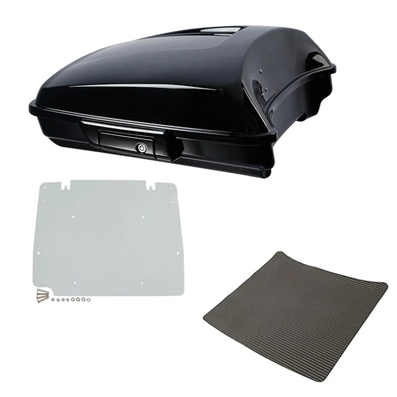 Black Razor Trunk & Base Plate for Harley Touring CVO Road Glide (2014–2026)