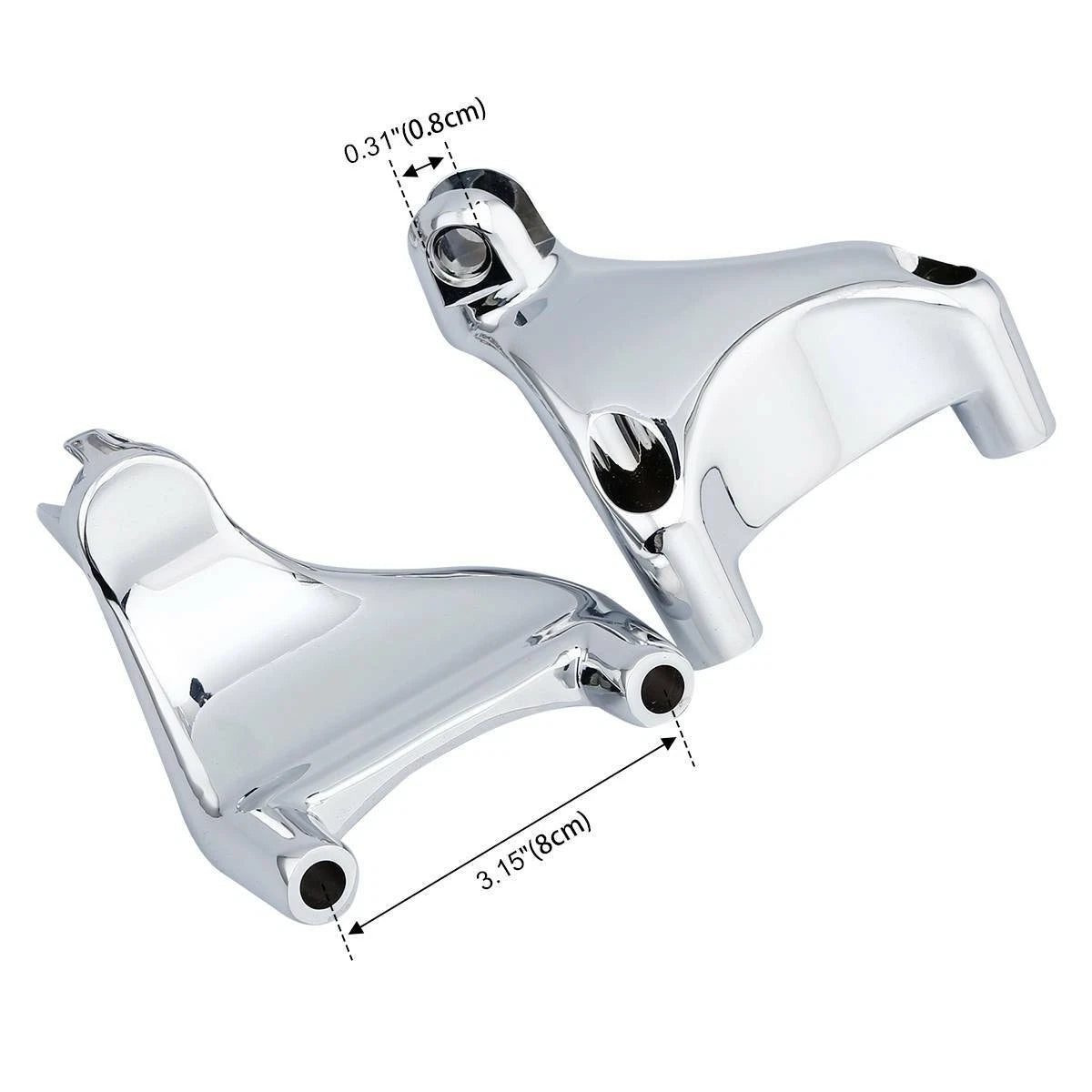 Chrome Rear Passenger Foot Peg Mount for Harley Sportster 883 XL1200 (2004–2013)