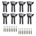 Set of 8 Ignition Coils & 16 NGK Spark Plugs for Dodge Charger Ram 1500 (2009–2018)