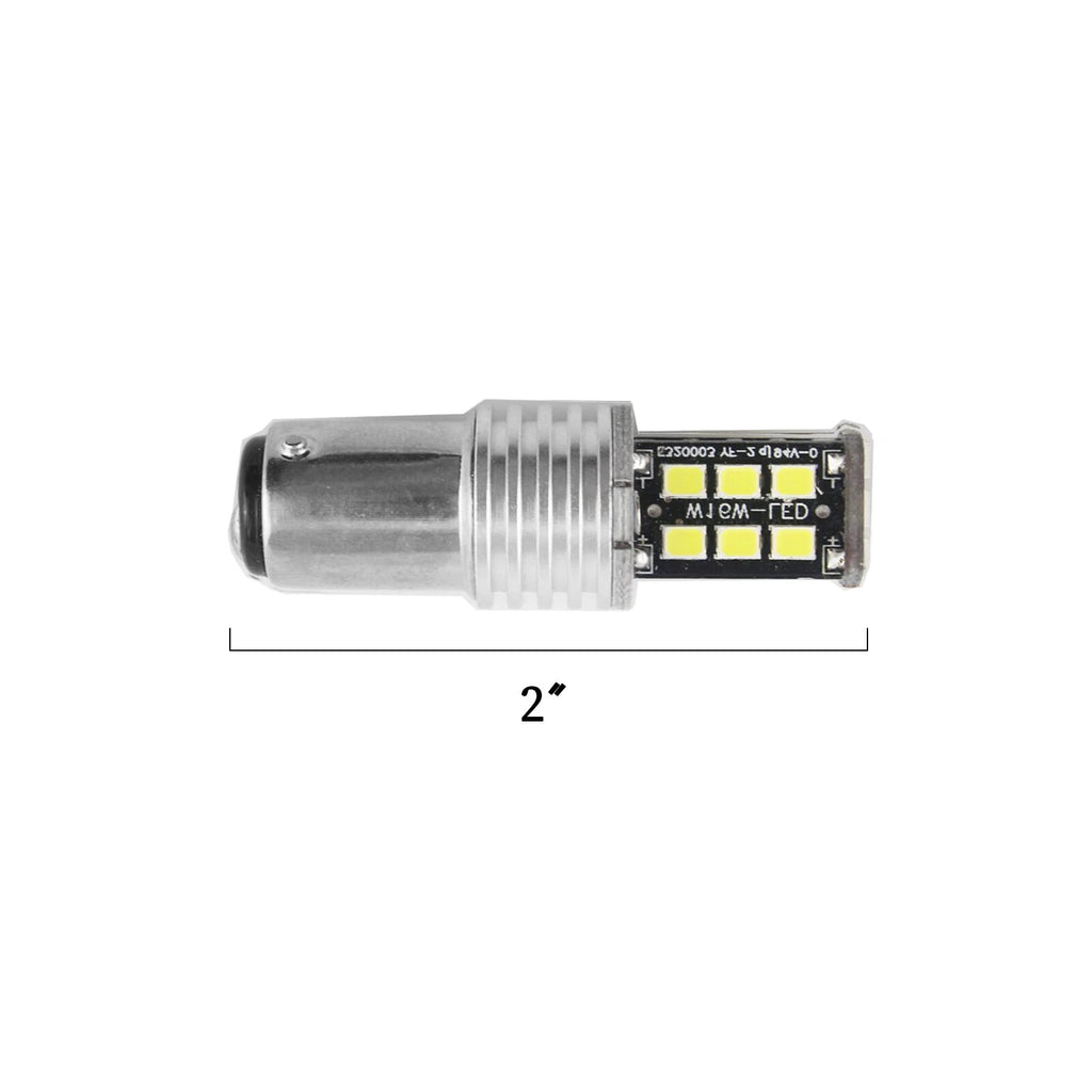 Xenon White 15-SMD LED Bulbs for Backup, Reverse, Tail, Turn (2000-2025)