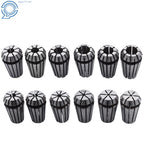 Set of 12 ER16 Spring Collets for CNC Milling Lathe Engraving Machine