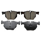 Akebono Euro Rear Ceramic Slotted Brake Pads for BMW E84 X1 E90 E92 E93 (2009–2015)