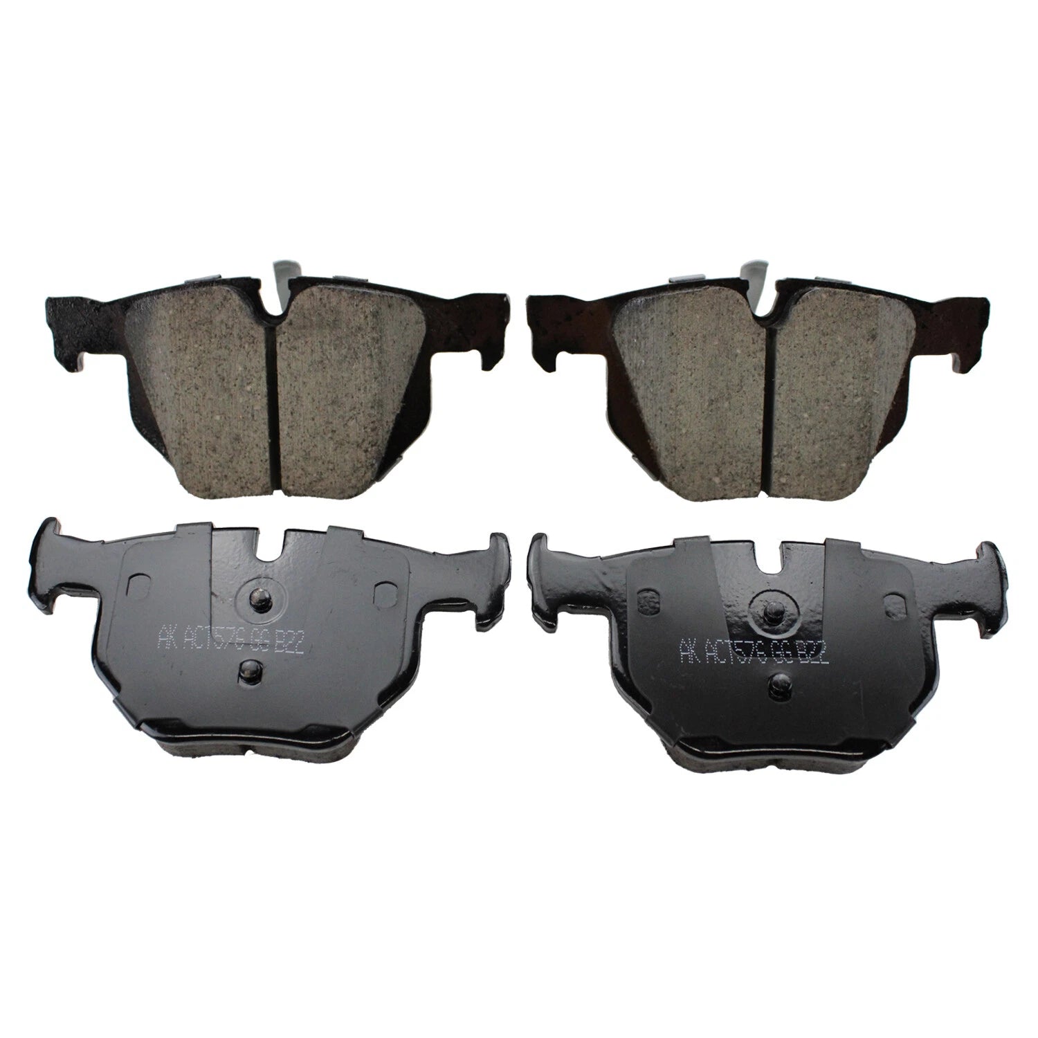 Akebono Euro Rear Ceramic Slotted Brake Pads for BMW E84 X1 E90 E92 E93 (2009–2015)