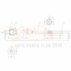 Set of 6 Front Tie Rods and Sway Bars for Chrysler Town & Country (2008–2014)