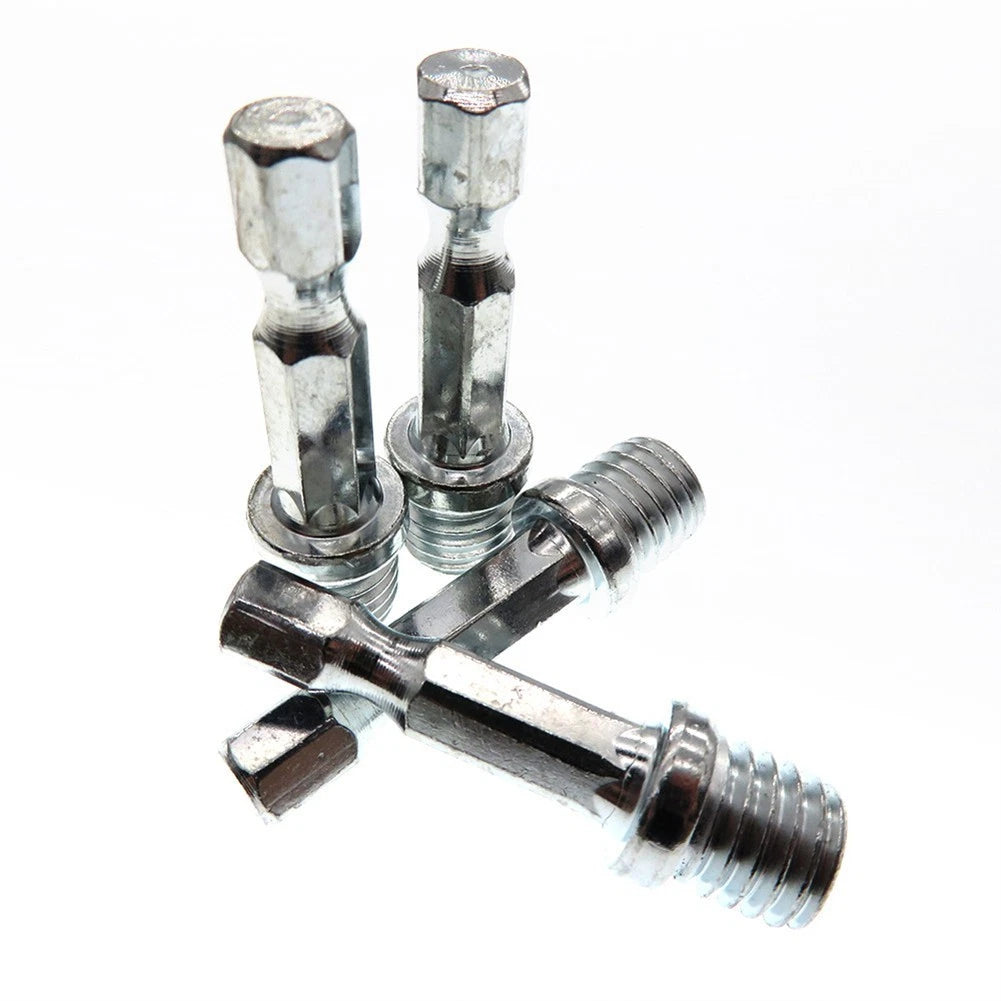 2X Metal Hexagon Connecting Rod Polishing Disc Adapter for