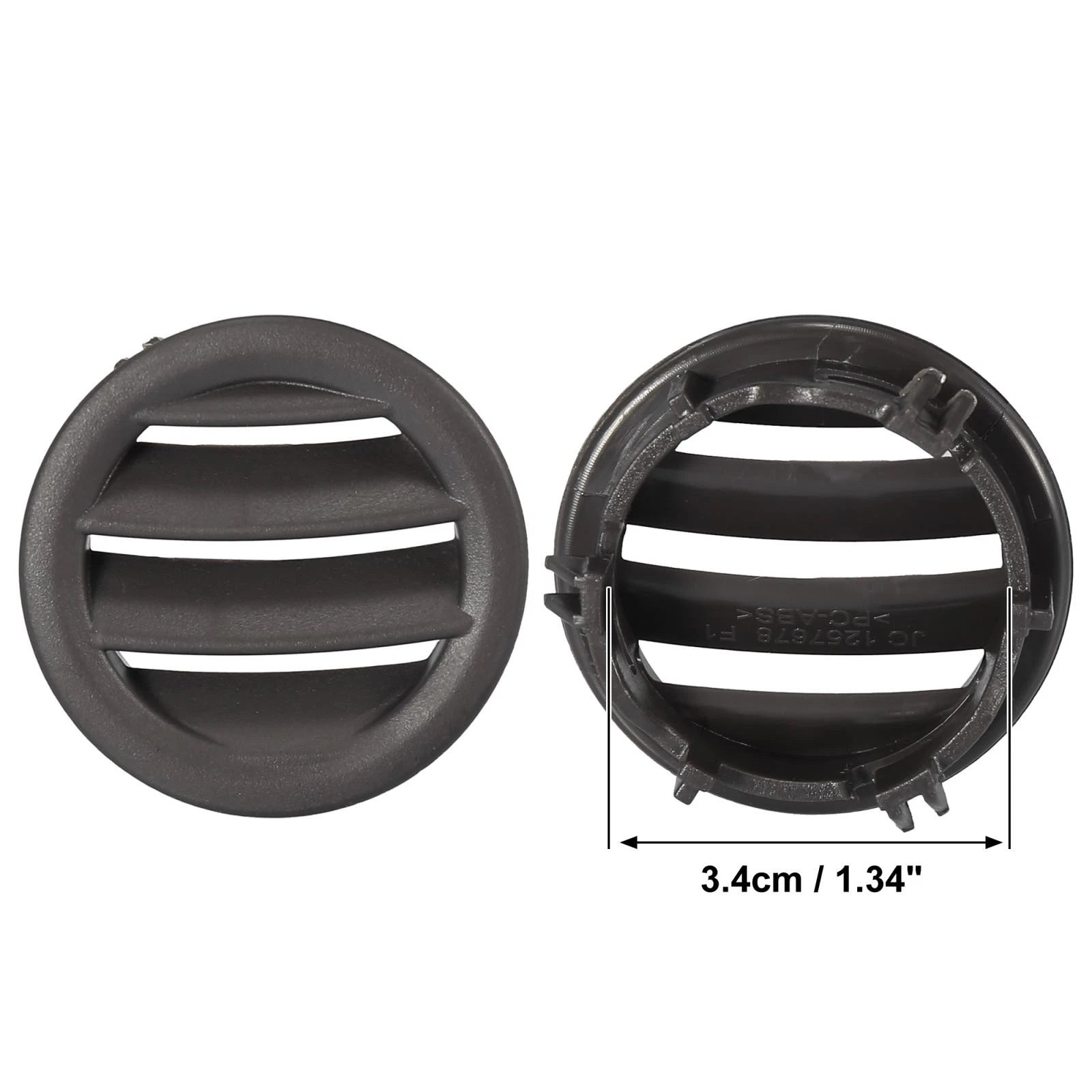 1 Pair AC Air Vents for Mercedes-Benz C280 C200 C250 (Brown)