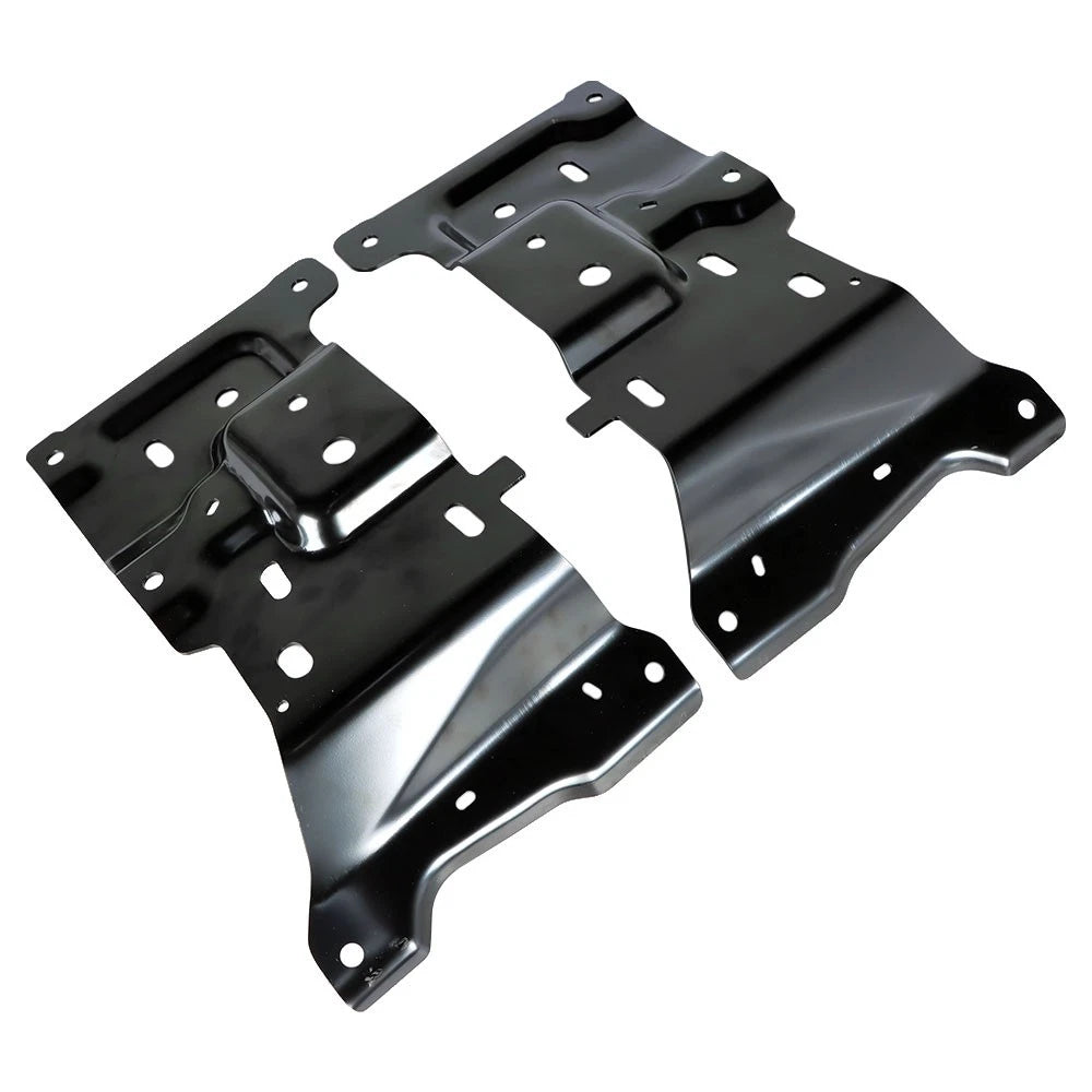 Set of 2 Bumper Mounting Brackets for Ford F-150 (2018–2020) Black