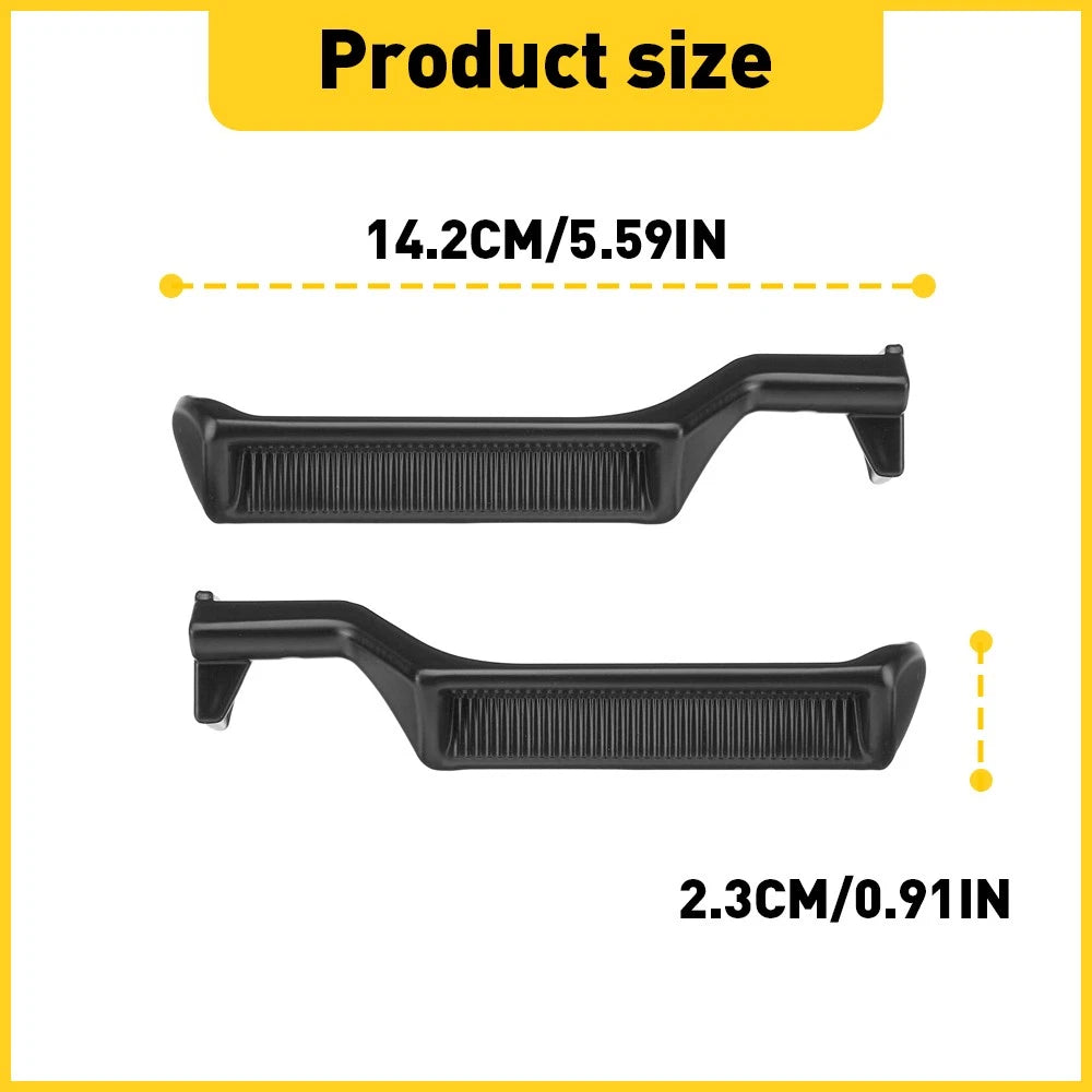 Pair of Black Metal Inside Door Handles for Ford F150 F250 F350 (1987–1996)