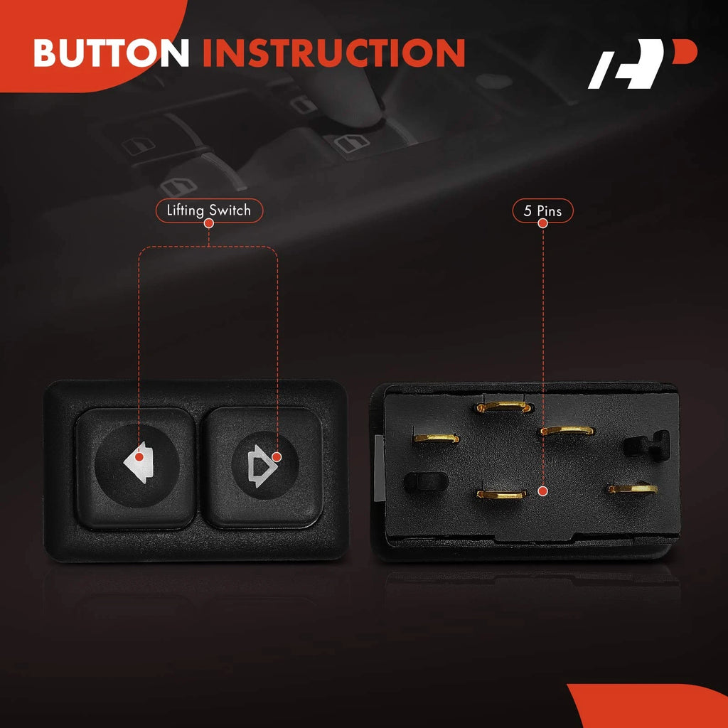 Set of 4 Illuminated Power Window Switches for BMW 325i 318i M3