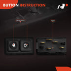 Set of 4 Illuminated Power Window Switches for BMW 325i 318i M3