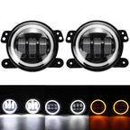 4 Inch LED Fog Light Driving Lamp for Jeep Wrangler JK TJ Grand Cherokee (2007–2018)