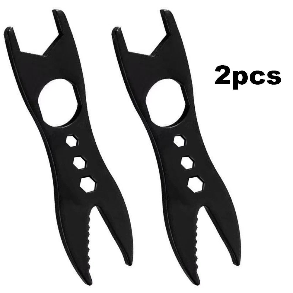 2X Double Headed Wrench Steel Tool with Ergonomic Grip for Car Repair