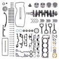 2.4L Engine Rebuild Piston Gasket Timing Kit - Crankshaft Rods For Toyota 2RZ-FE