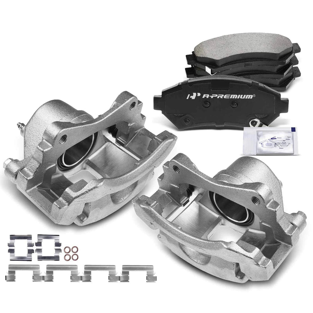 Front Brake Caliper & Brake Pad for Chevrolet Impala Buick Pontiac (2006–2016)