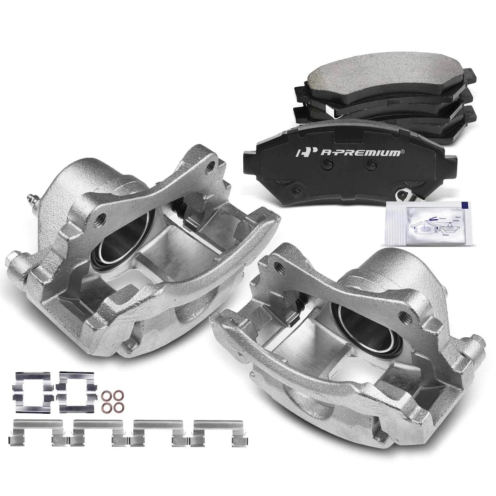 Front Brake Caliper & Brake Pad for Chevrolet Impala Buick Pontiac (2006–2016)