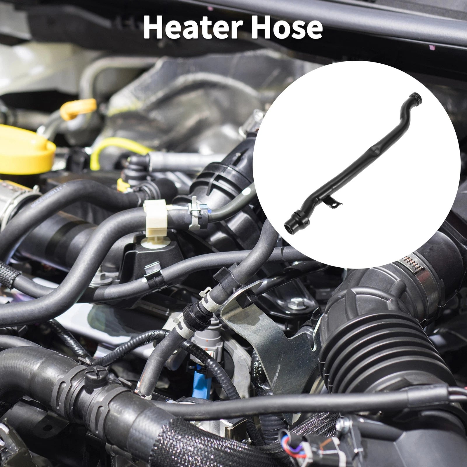 Heater Hose for Audi A4 A4 Quattro (1995–2000) No. 078121075AB Metal Black