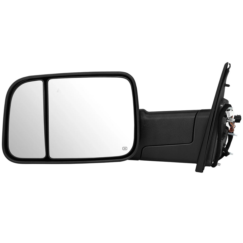 Set of 2 Power Heated Puddle Light Towing Mirrors for Dodge Ram 1500 (2019–2022)