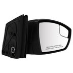 Passenger Side Mirror for Ford Focus (2012–2014) Black