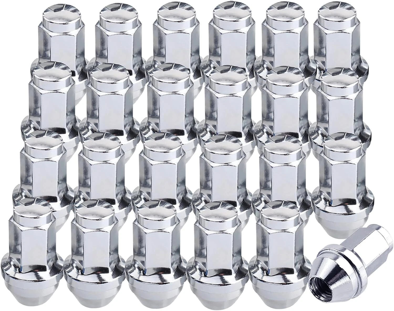 24Pc Chrome Lug Nuts for Ford Expedition (2000–2014) & Lincoln Navigator (2003–2014)