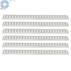 Set of 6 E Track Tie Down Rails for Garages Vans Trailers Motorcycle