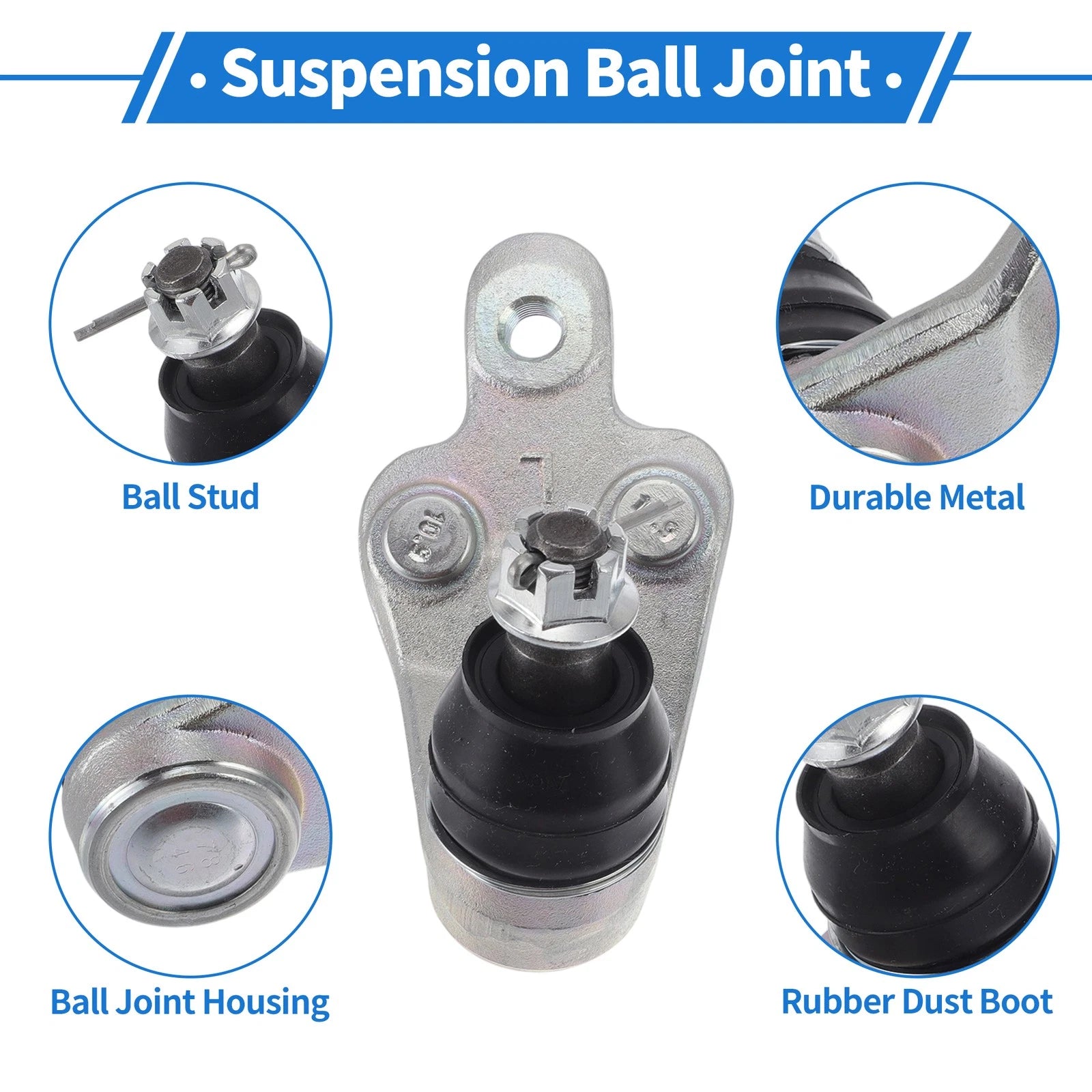 2X Front Lower Ball Joints for Toyota Avalon (2005–2018) No. 4334009130/4333009710