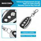 433MHz Universal Cloning Remote Key Fob for Garage Door Car Gate