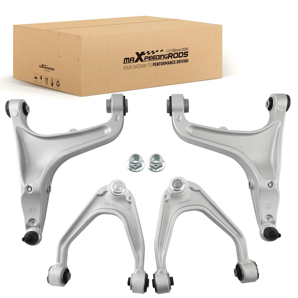 Front Upper Lower Control Arms Set LH+RH for Maserati Quattroporte Ghibli (2014–2022)